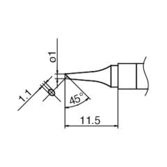 Hakko T36-BC1. Lötspitze Format 1BC für IoT Lötkolben FN 1101/FN 1102 (Düse C - B 5235)