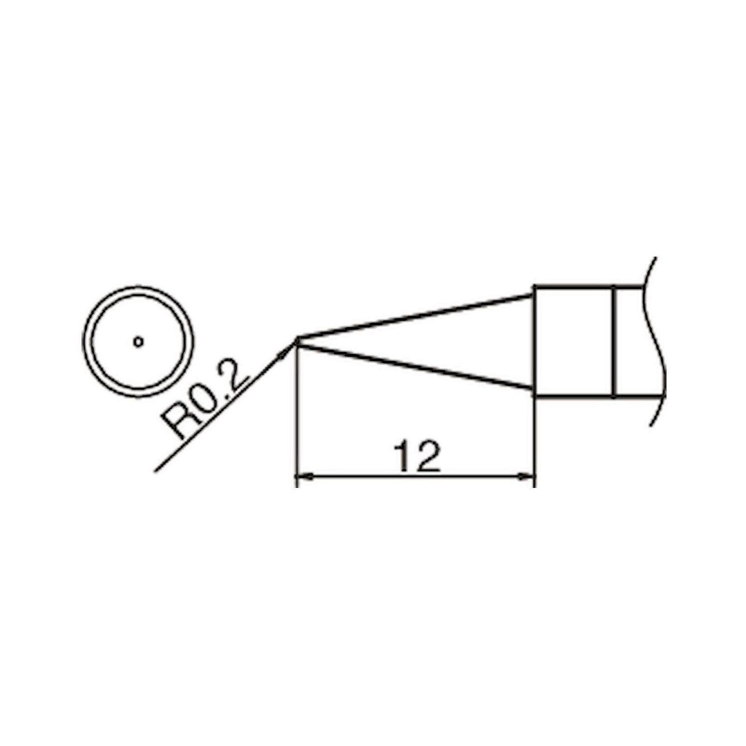 Hakko T36-BL. Lötspitze Format BL für IoT Lötkolben FN 1101/FN 1102 (Düse B - B 5234) 