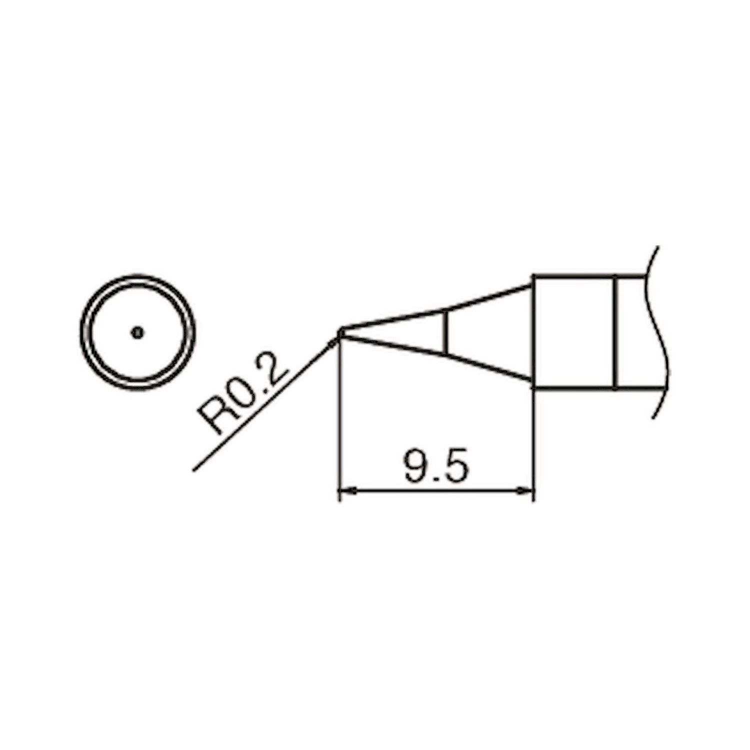 Hakko T36-I. Lötspitze Format I für IoT Lötkolben FN 1101/FN 1102 (Düse A - B 5233) 