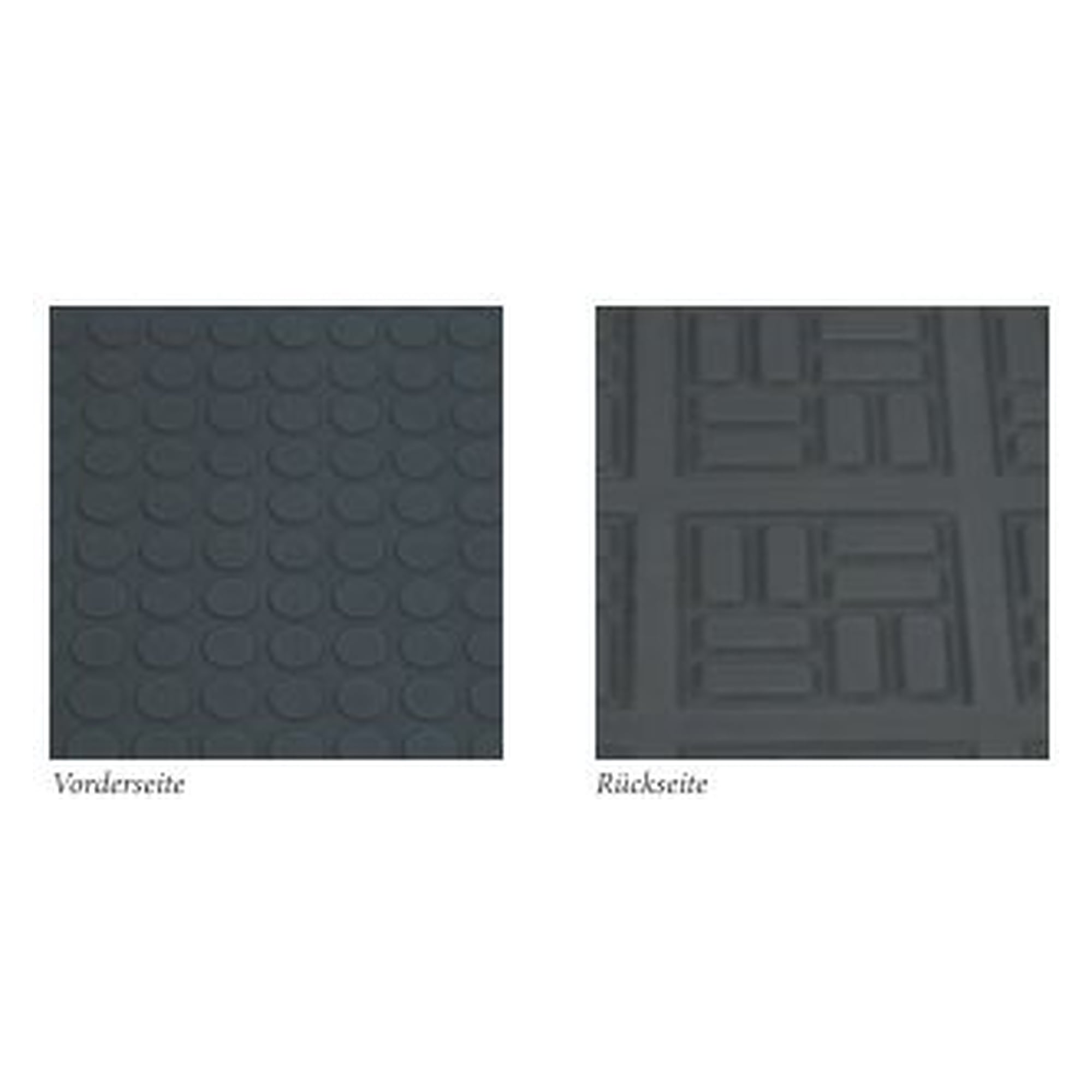 ESD floor mat in PUR foam, conductive, black, flat studs, 960 x 660 x 12 mm - Ergokomfort FN-ESD-B1