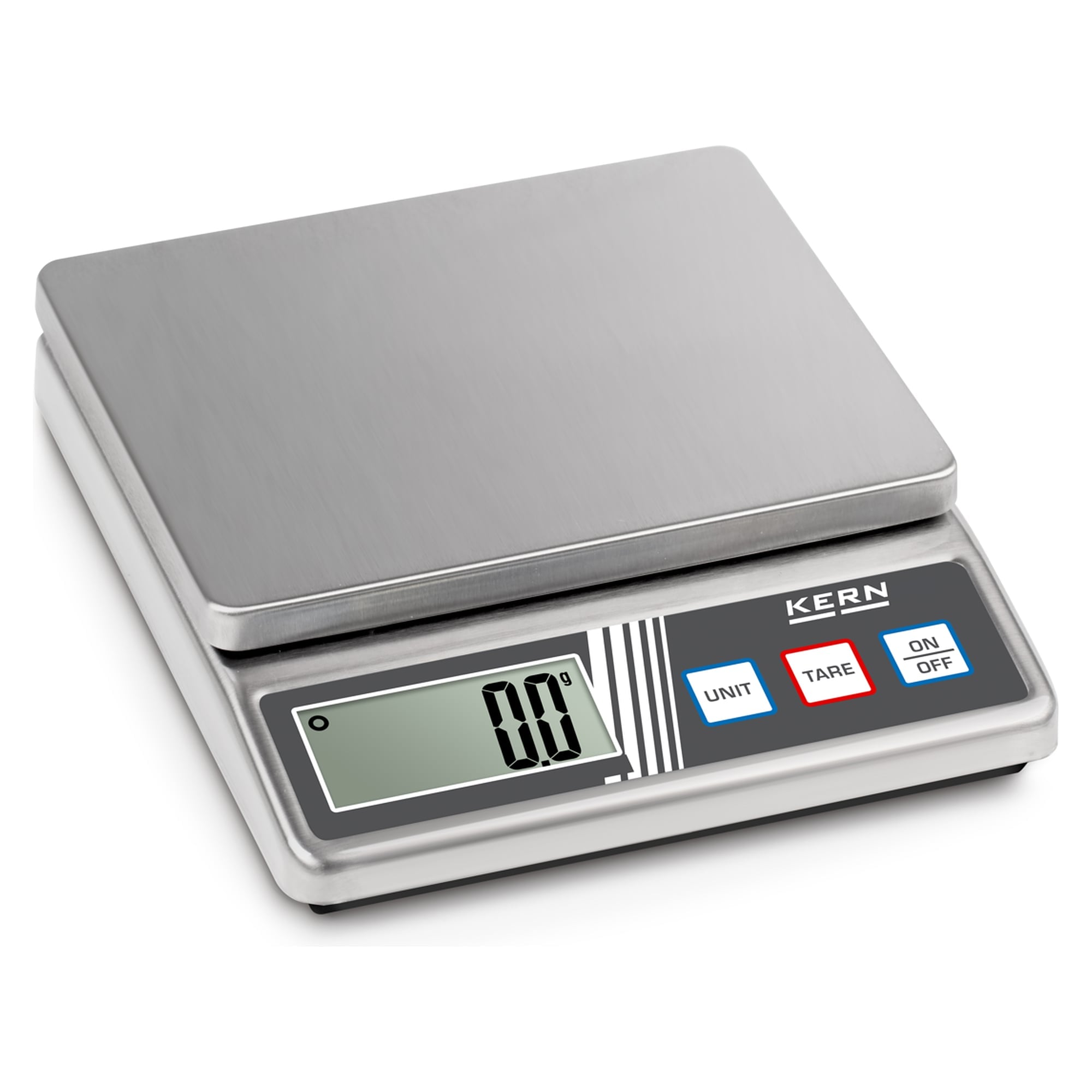 Stainless Steel Bench Scale 500 g Readability 0,1 g - KERN FOB 500-1S