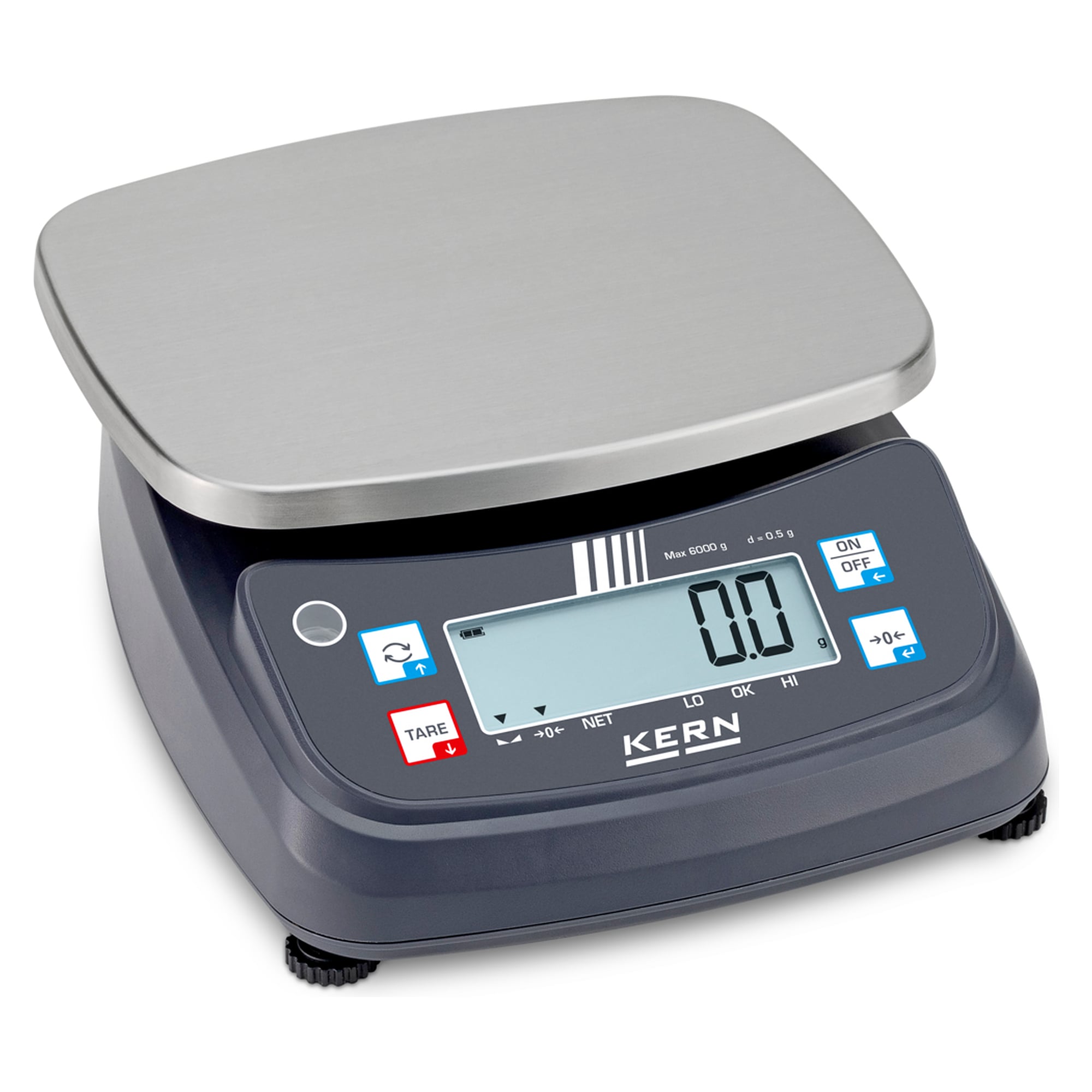 Tischwaage 6000 g Ablesbarkeit 0,5 g - KERN FPE 6K-3