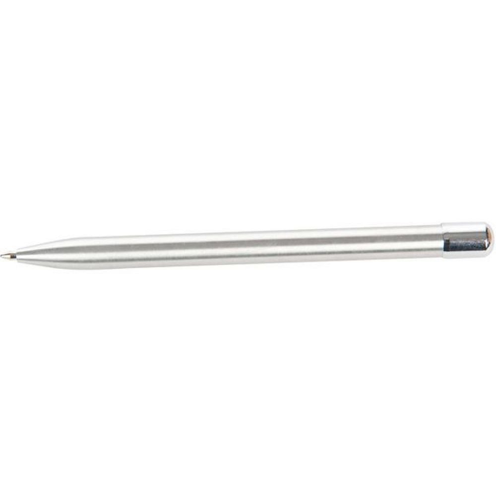 FRANZ MENSCH 854050. Hygostar metal ball pen, silver, blue writing refill fixed and replaceable