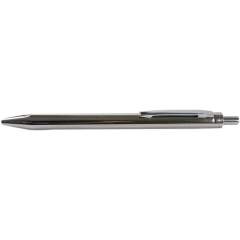 FRANZ MENSCH 854051. Hygostar metal ballpoint pen, silver, blue writing with retractable refill and not replaceable, with clip