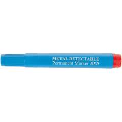 FRANZ MENSCH 854081. Hygostar detectable permanent marker, blue housing, red writing, round tip