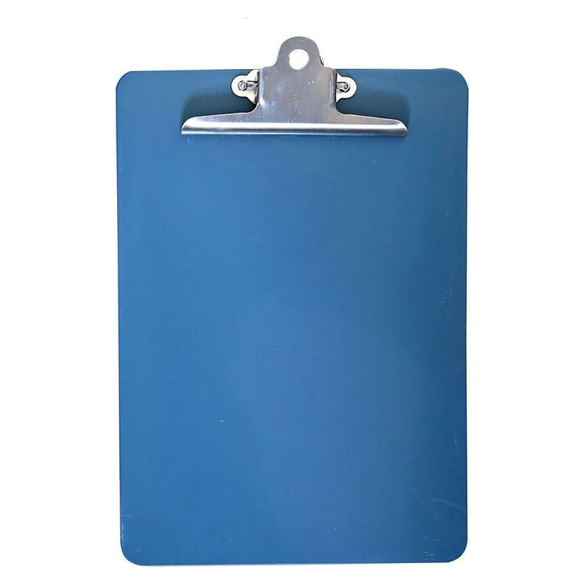 FRANZ MENSCH 854190. Hygostar plastic clipboard (A4), blue detectable, with stainless steel clamp