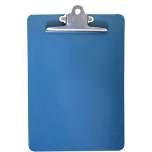 FRANZ MENSCH 854190. Hygostar plastic clipboard (A4), blue detectable, with stainless steel clamp