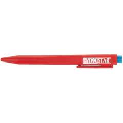FRANZ MENSCH 85567. Hygostar ballpoint pen "detect", detectable, with clip, writing colour: blue, body colour: red