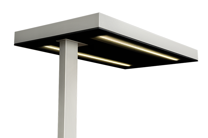 Glamox LFRF2012011. Stehleuchten FREE-F2100 WH LED 14400 HFDd 840 SD CP2 PR/GL