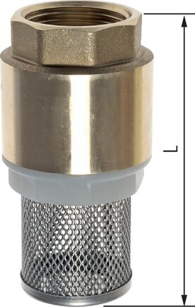 FU 40 MS. Fußventil (leicht) G 4", Messing