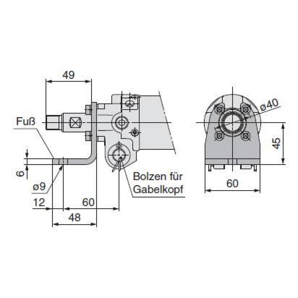 SMC CKG1B63TF-125YZ. CKG1-Z/CKP1-Z, Klemmzylinder mit magnetfeldresistentem Signalgeber (Montage mit Signalgeber-Montageschiene)