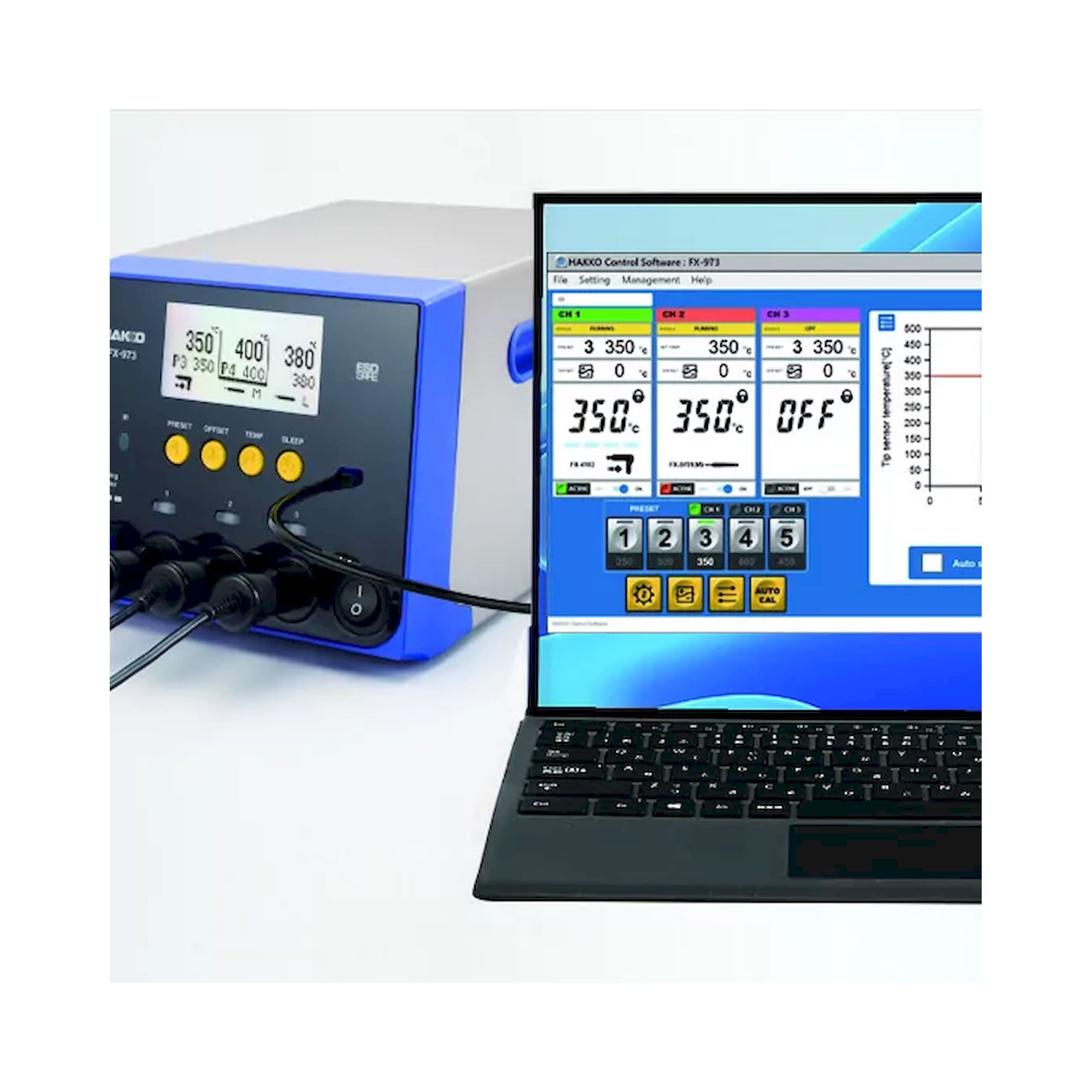 3-Port-Rework-Station 400W - Hakko FX-973