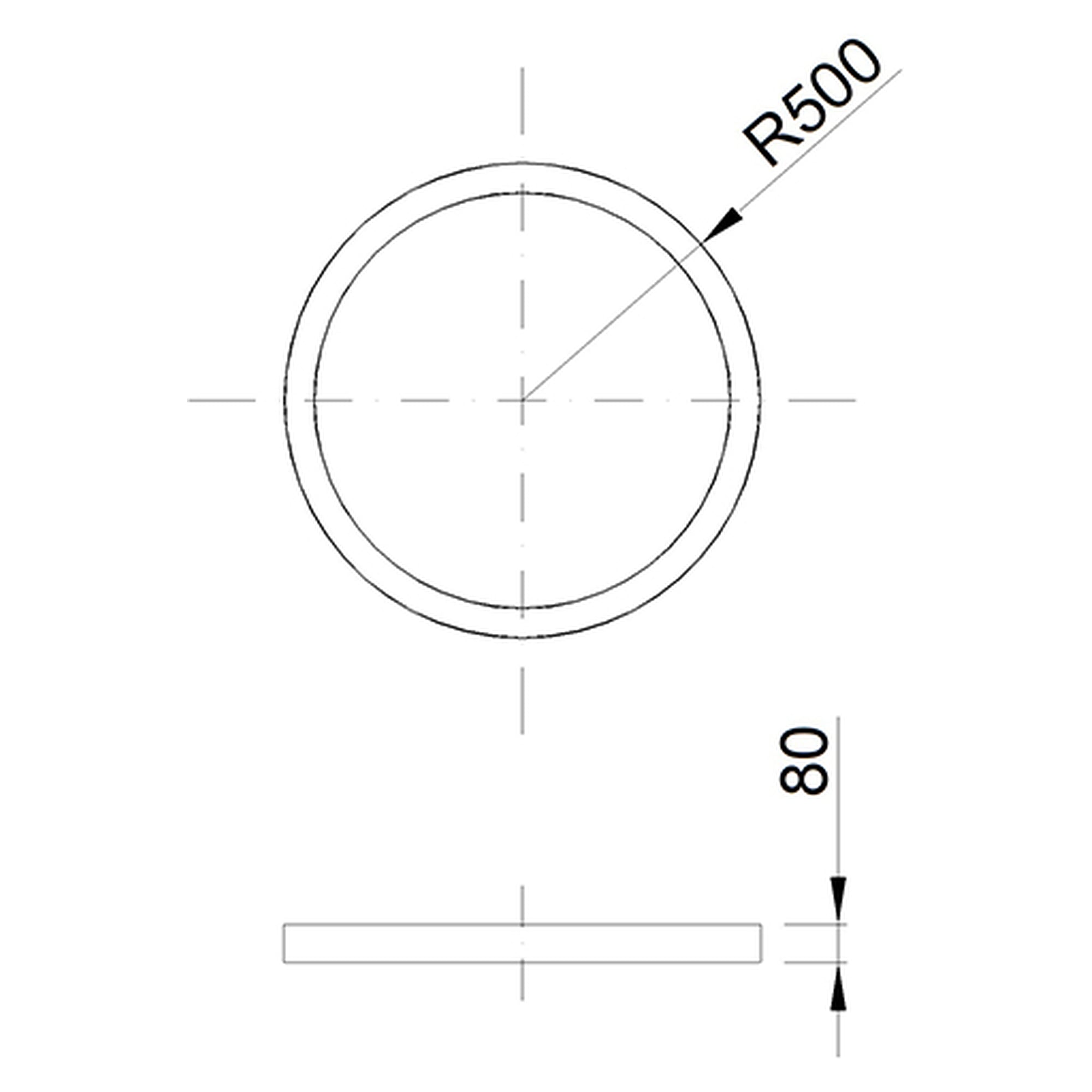 Glamox FX65 decorative luminaire, 6000 lm, 4000 K, switchable