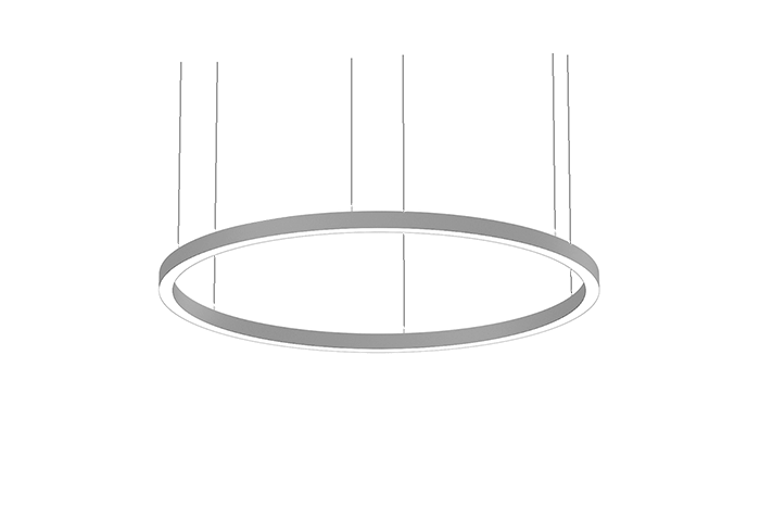 Glamox FXX111897. Innenraumleuchten FX65 FLOW-P2000 WH 12000 DALI 830 PRE C5 OP