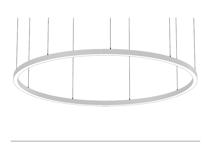 Glamox FXX111910. Innenraumleuchten FX65 FLOW-P3000 WH 18000 DALI 840 PRE C5 OP
