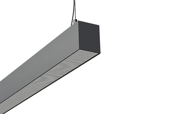 Glamox FXX589266. Innenraumleuchten FX65-P2023 0/100 AL 6000 DALI 840 C2.5 MP/PC