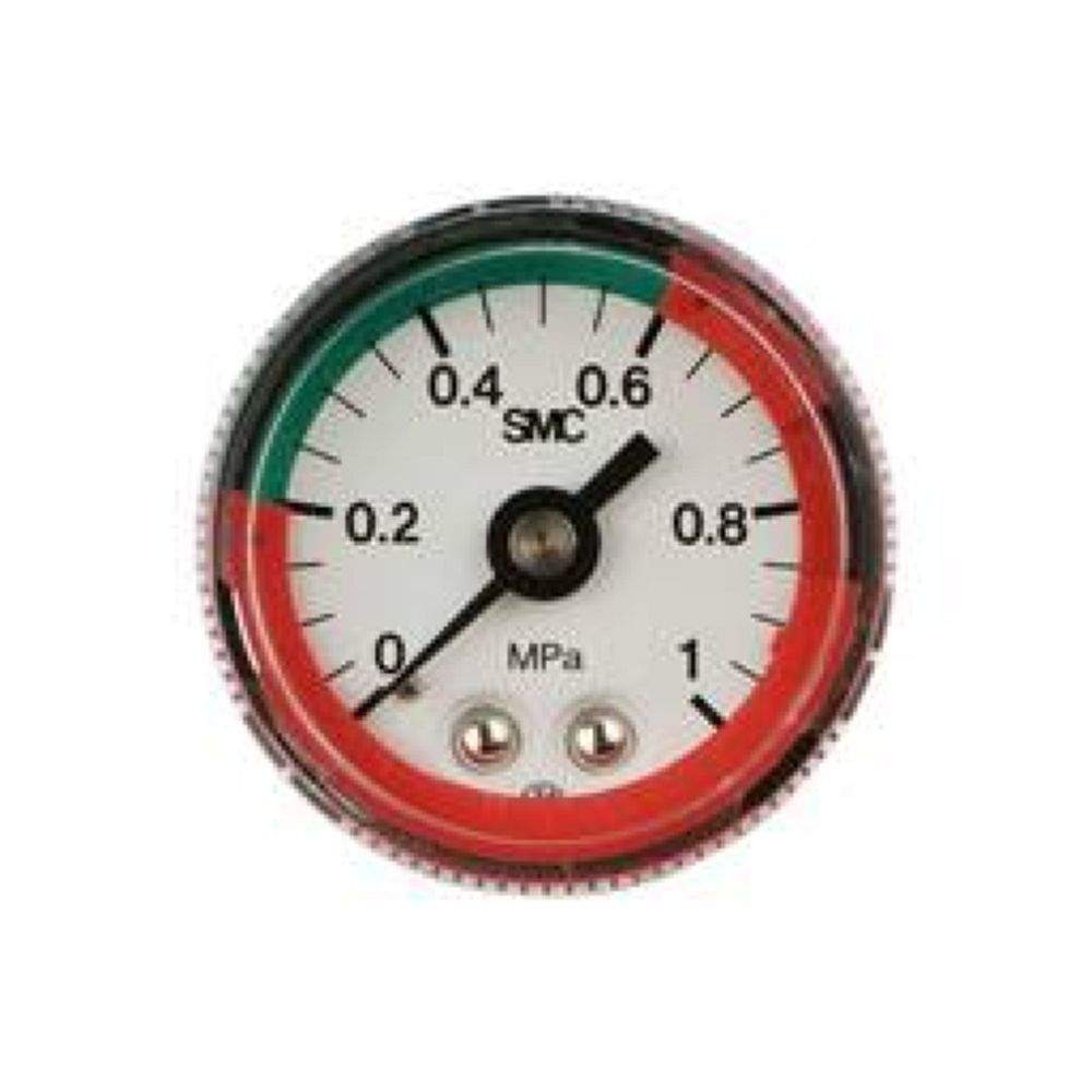 SMC G46-10-01-LN. G#-L, Pressure Gauge with Colour Zone Limit Indicator