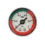 SMC G46-10-01-LN. G#-L, Pressure Gauge with Colour Zone Limit Indicator