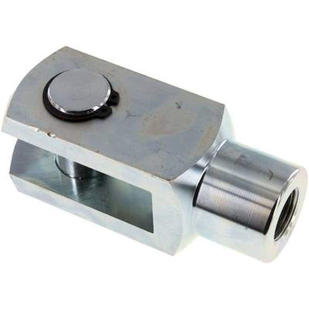 GAK 125. Gabelkopf mit Bolzen M 27x2, Stahl verzinkt