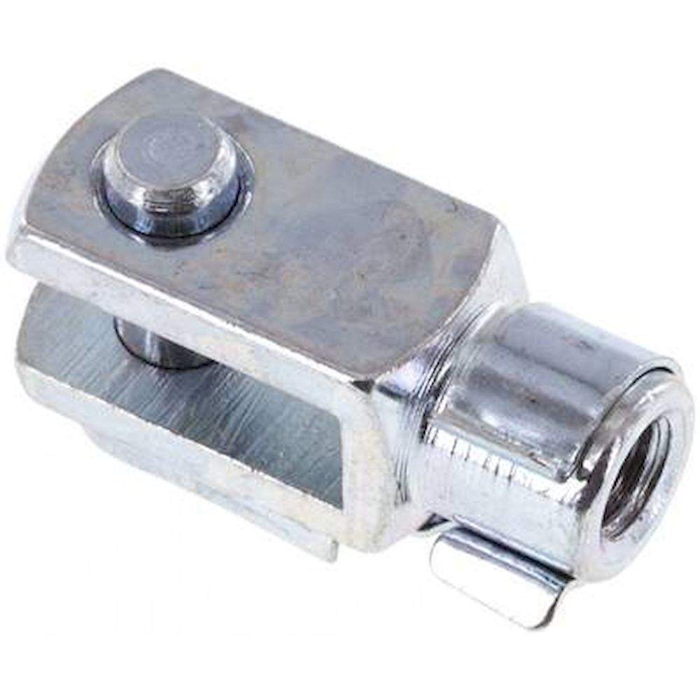 GAK 12/16. Gabelkopf mit Bolzen M 6, Stahl verzinkt