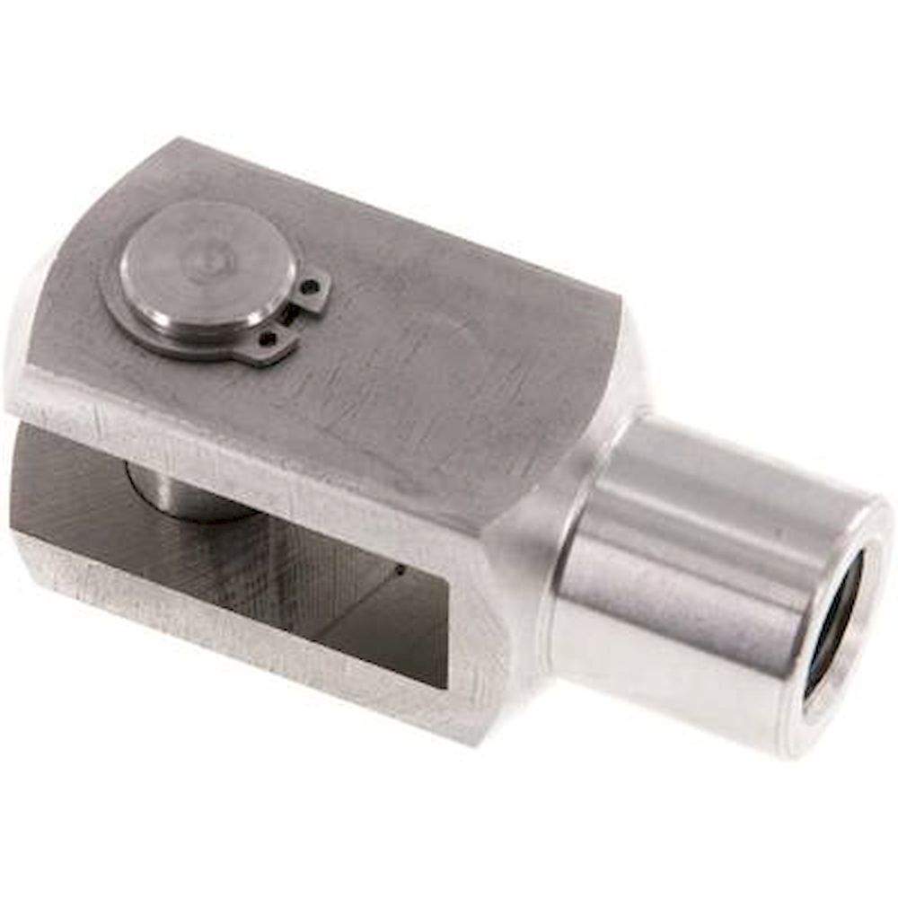 GAK 50/63 ES. Gabelkopf mit Bolzen M 16x1,5, 1.4305