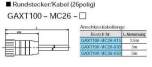 SMC AXT100-MC26-030. Rundstecker/Kabel