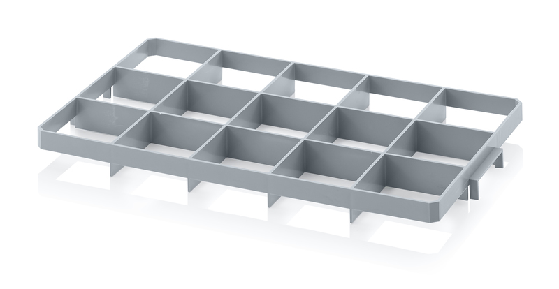 Gef 15 o. Kisteneinsätze für Eurobehälter 60x40 cm