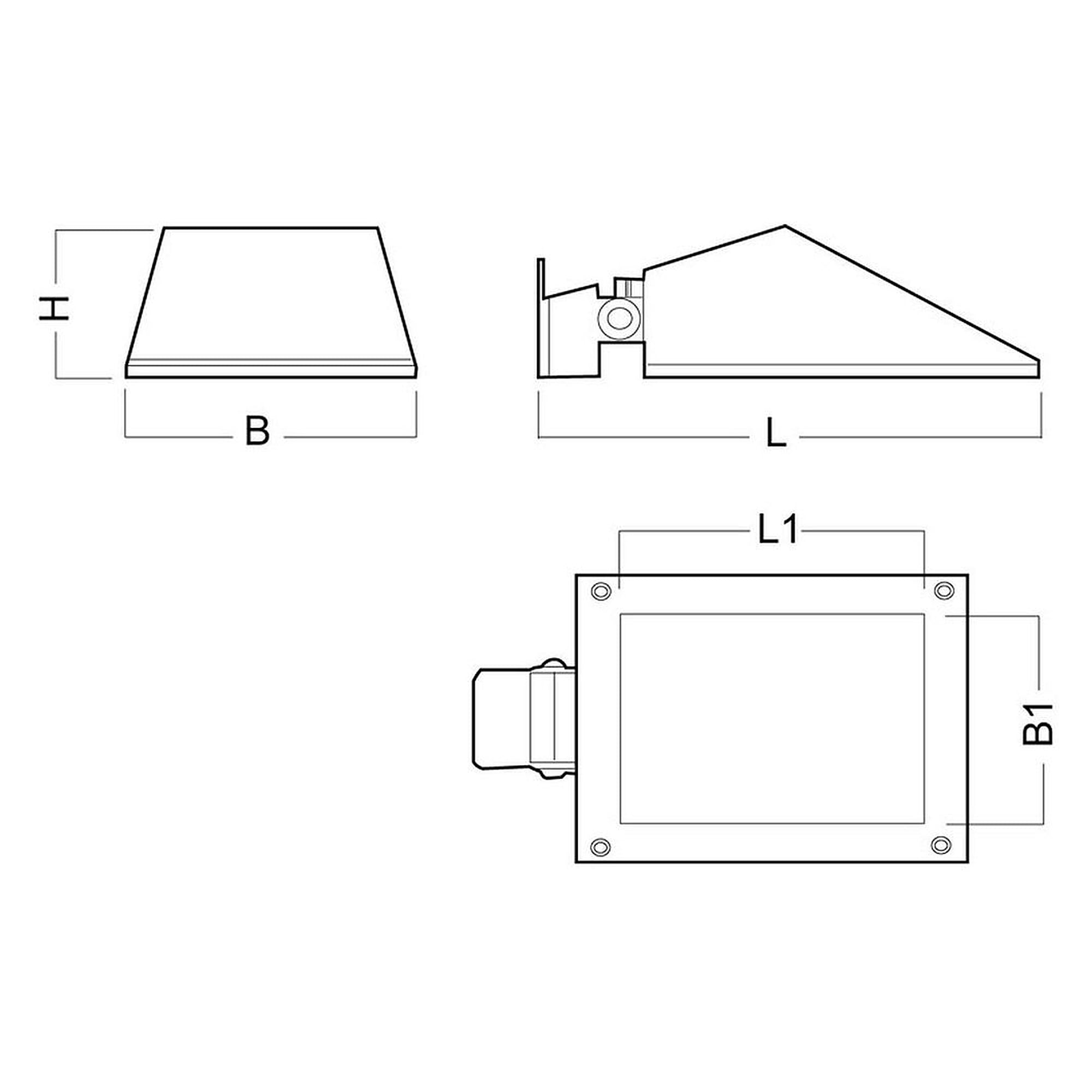 Glamox O43-175 outdoor luminaire, 1237 lm, 3000 K, switchable