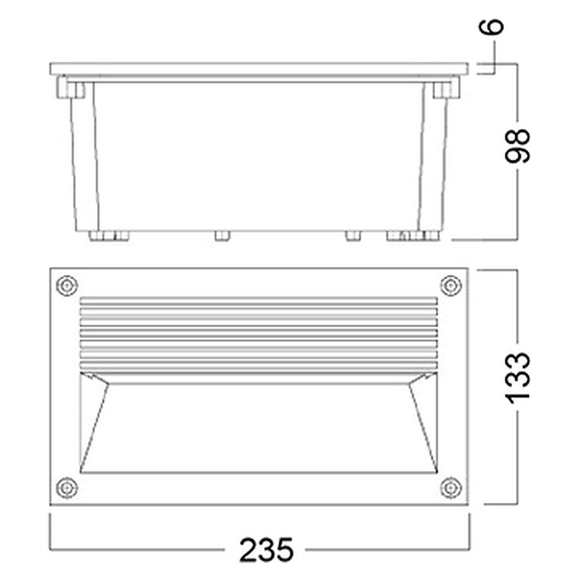 Glamox O79-R235 luminaire d'extérieur, 177 lm, 4000 K, commutable