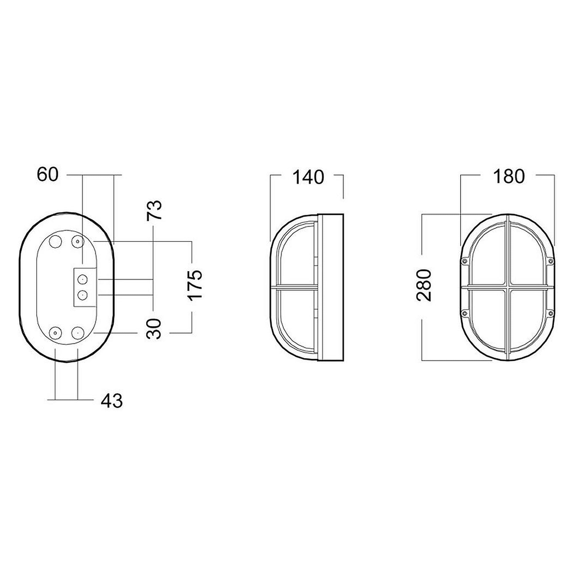 Glamox ALFA outdoor luminaire, 569 lm, 4000 K, switchable