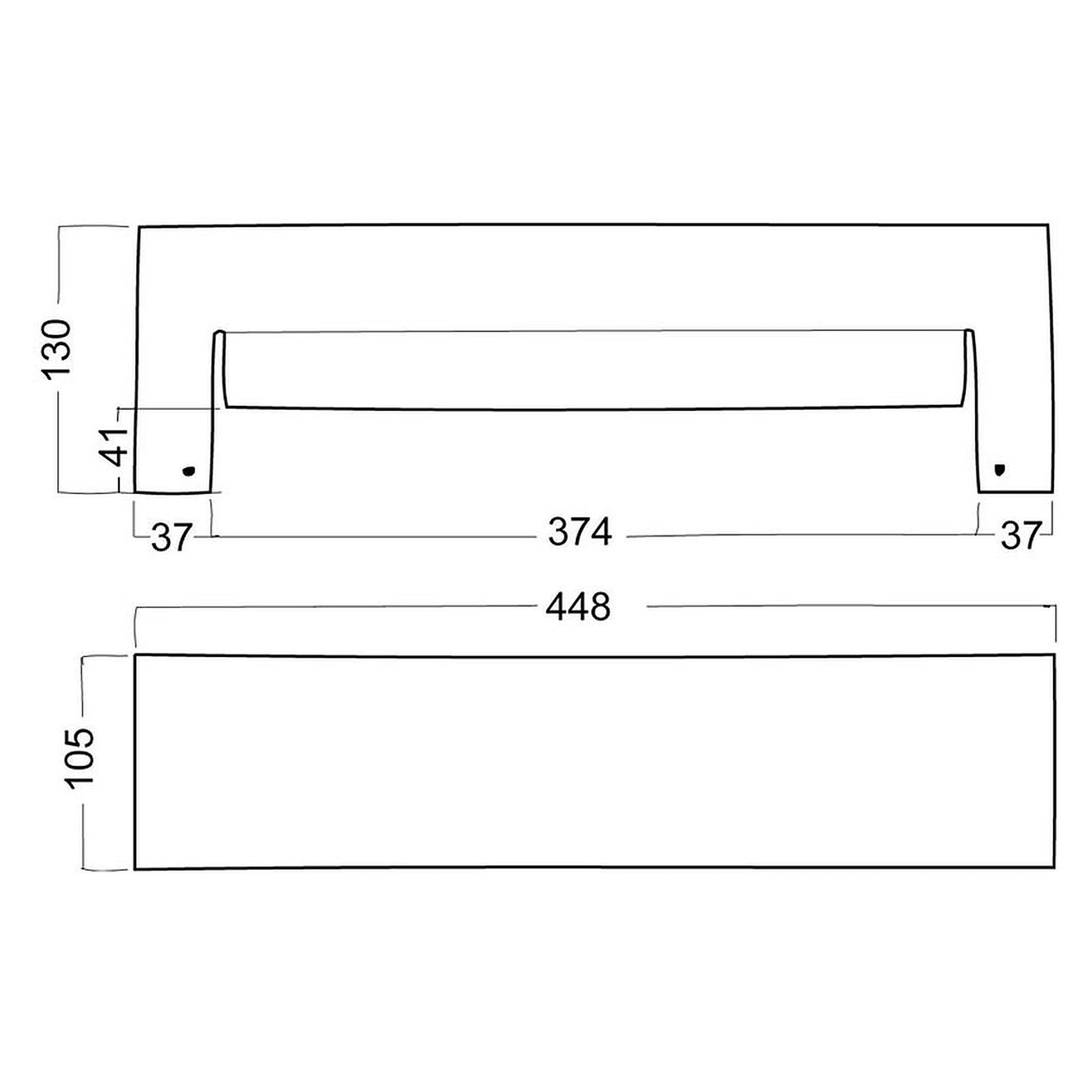Glamox O23-W450 Außenleuchte, 1260 lm, 4000 K, schaltbar