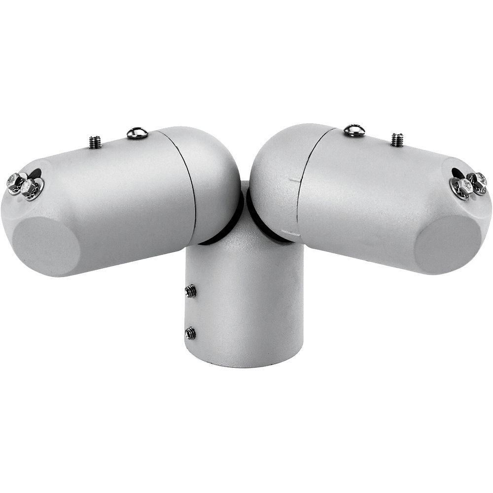 Glamox 514260281. Außenleuchten Mach 2/3 TWIN bracket für POLE 60 silber