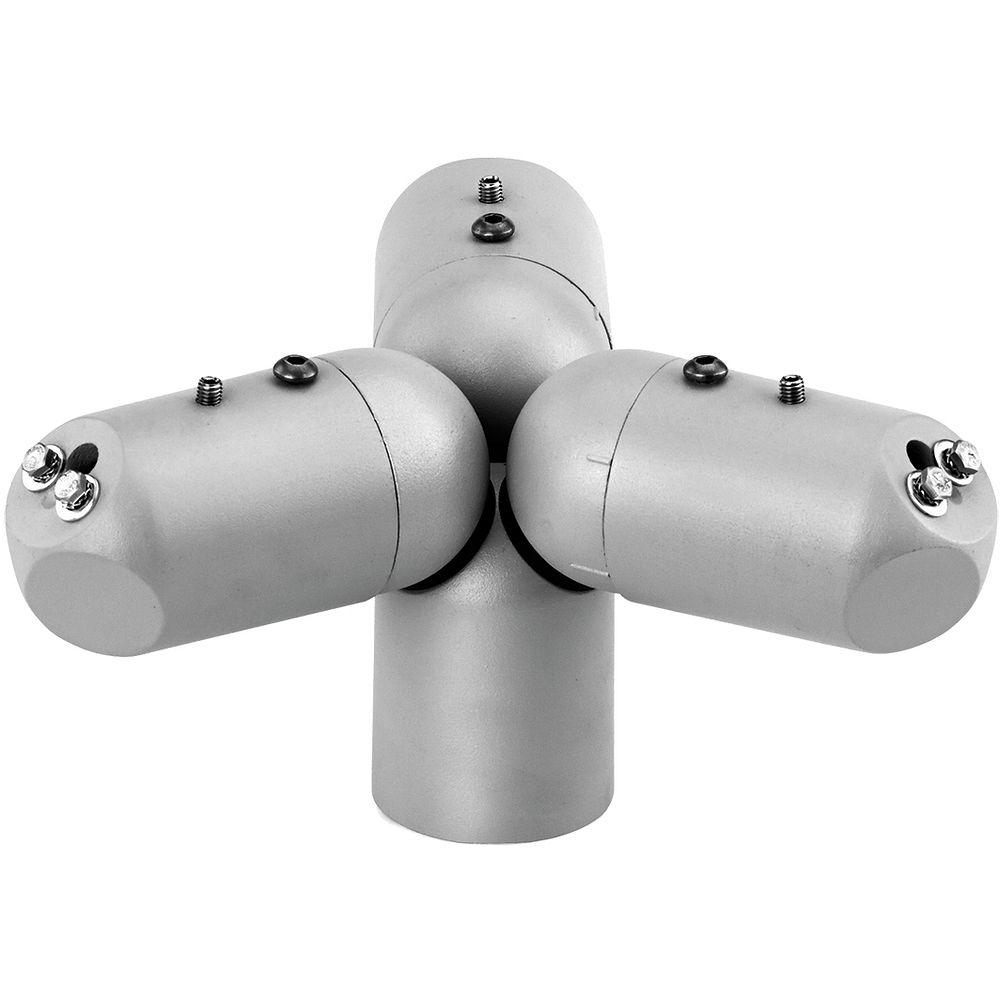 Glamox 514260282. MACH 2/3 TRIPLET BRACKET FOR POLE d.60 SILVER