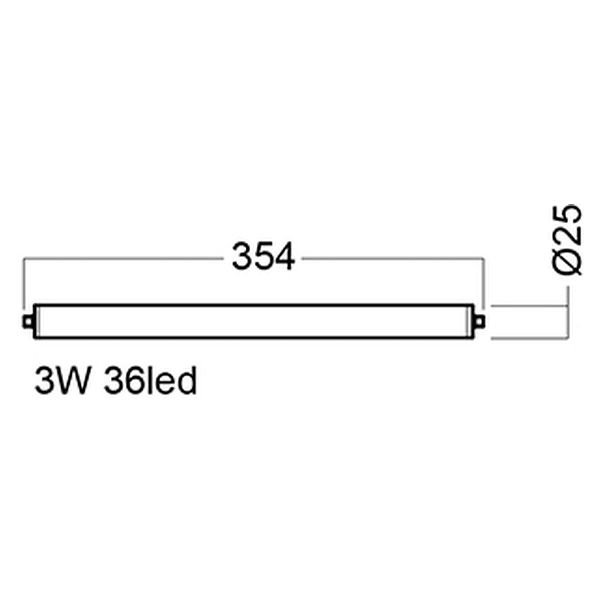 Glamox O65-350 outdoor luminaire, 118 lm, 3000 K