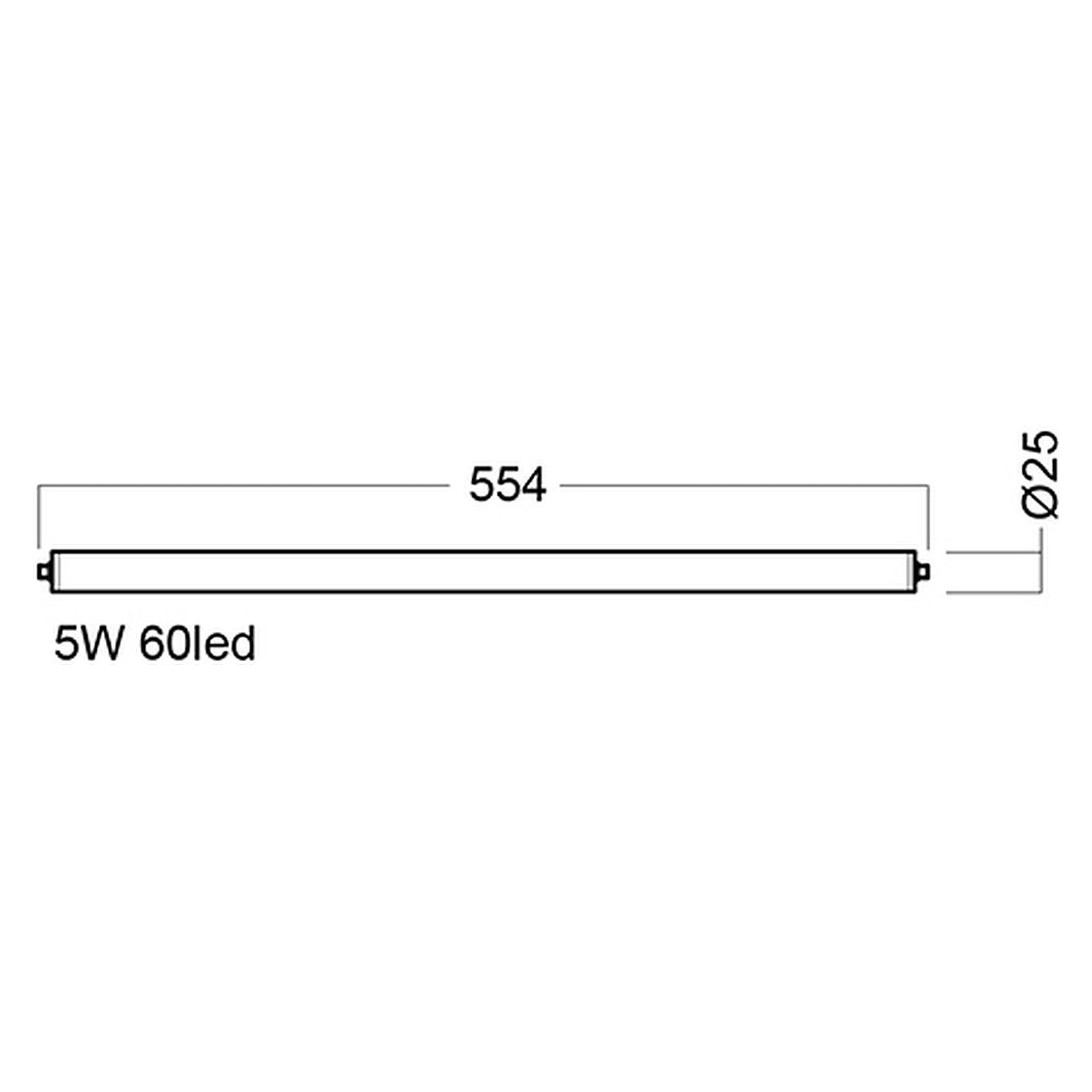 Glamox O65-550 outdoor luminaire, 384 lm, 3000 K