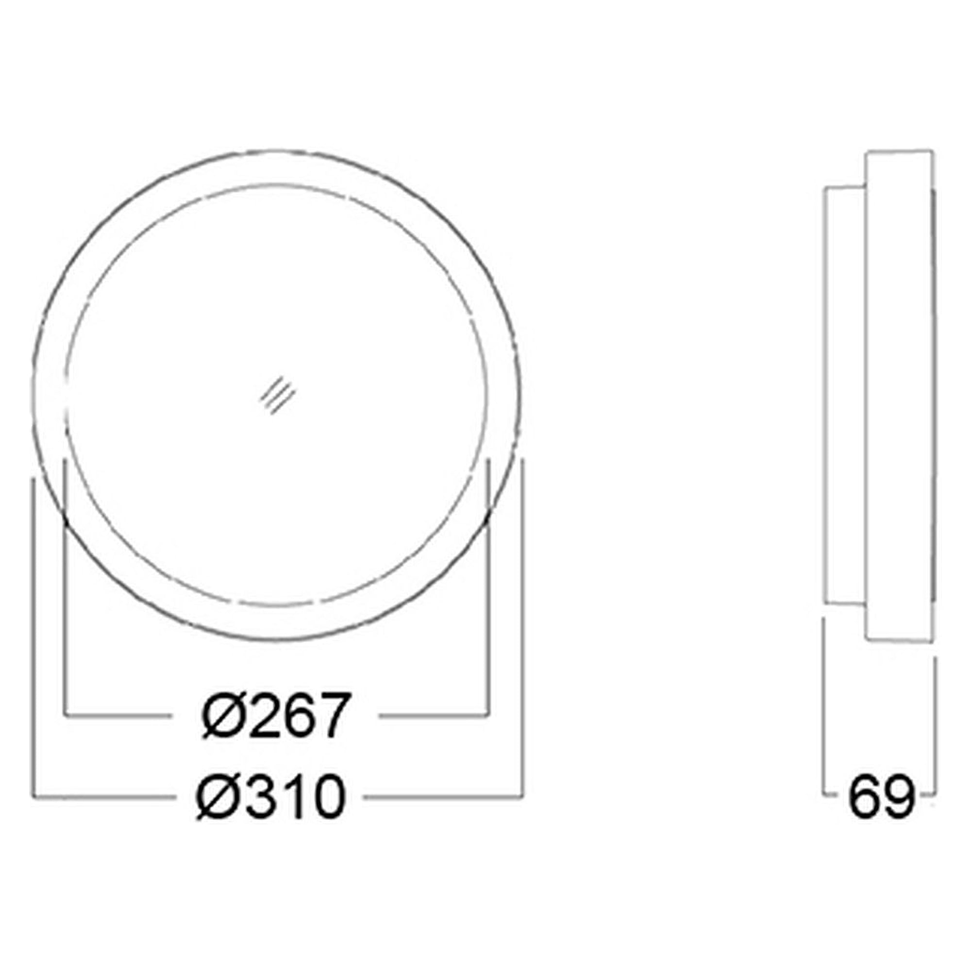 Glamox O85-S310 outdoor luminaire, 1330 lm, 4000 K, switchable