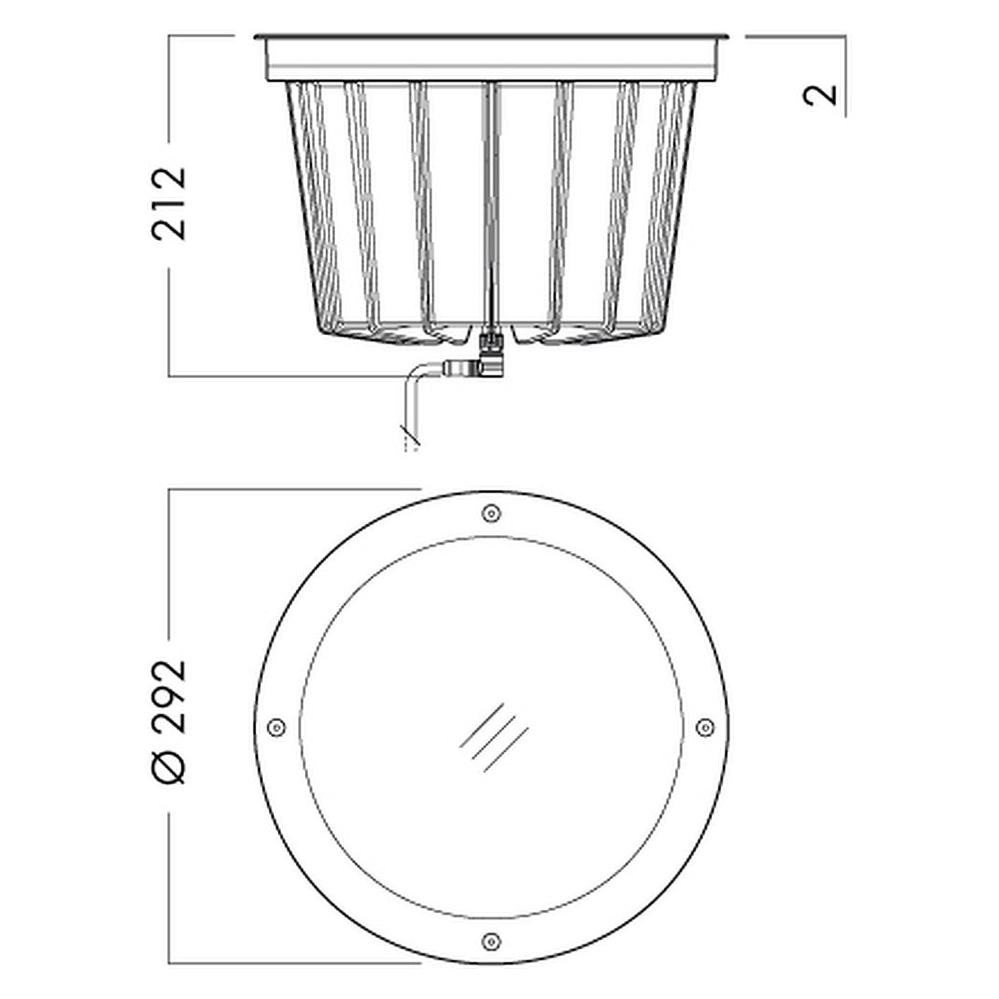Glamox O87-R290 outdoor luminaire, 3411 lm, 4000 K, switchable