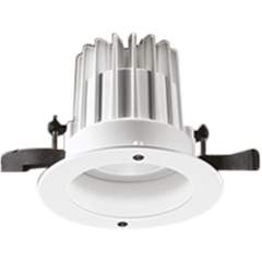 Glamox 536023. Downlight O67-R135 LED 1500 HF 840 WB WH