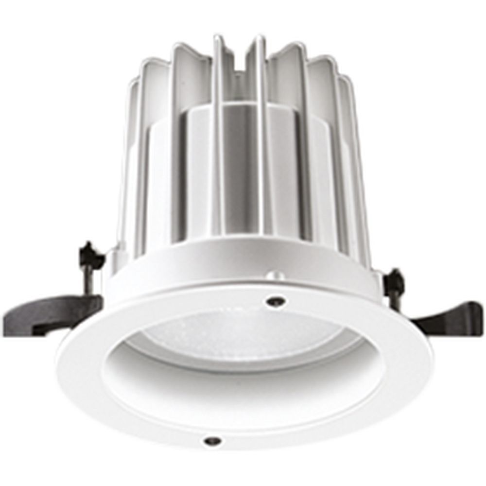 Glamox 536039. Downlight O67-R165 LED 2500 HF 840 WB WH
