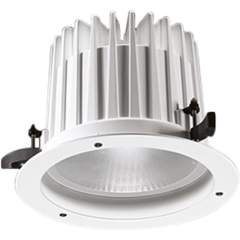 Glamox 536055. Downlight O67-R225 LED 4000 HF 840 WB WH