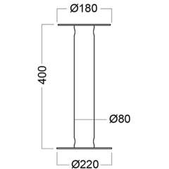 Glamox 601838-185. O35 ROOT COLUMN