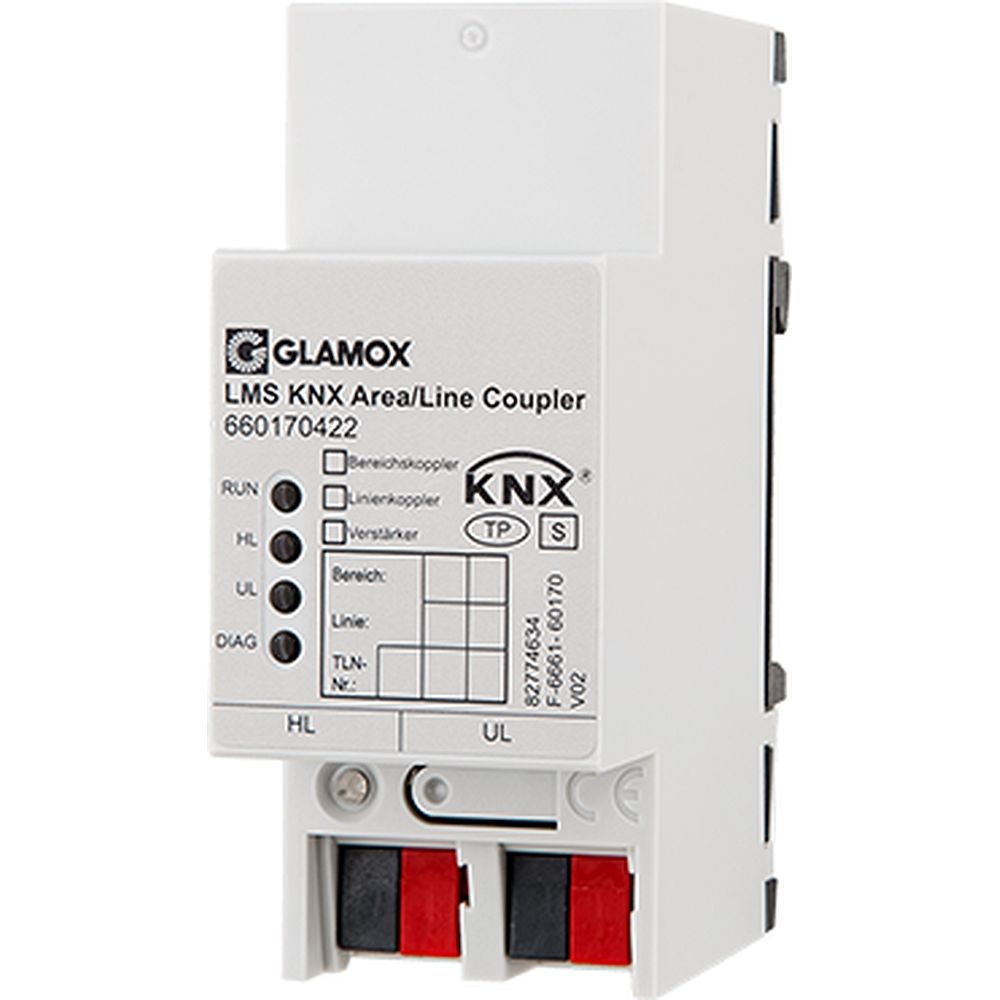 Glamox 660170422. Glamox KNX LMS KNX AREA/LINE COUPLER