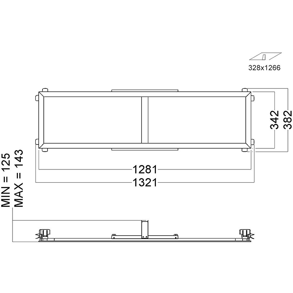 Glamox 815403305. Board 312X1250