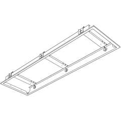 Glamox 815406503. C65-S FR SOLID CELING 350X1490