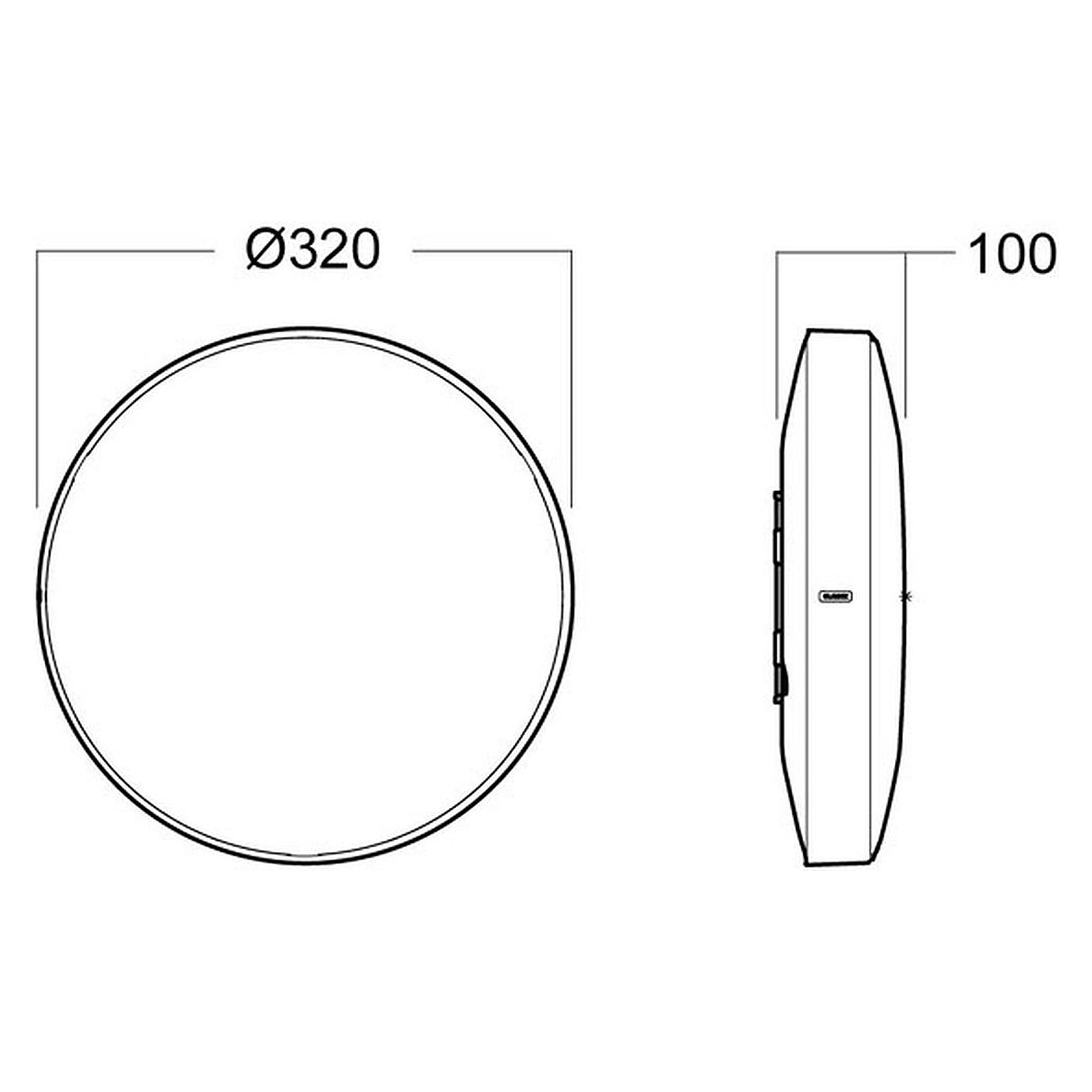 Glamox A20-S320 luminaire décoratif, 1262 lm, 3000 K, à gradation DALI