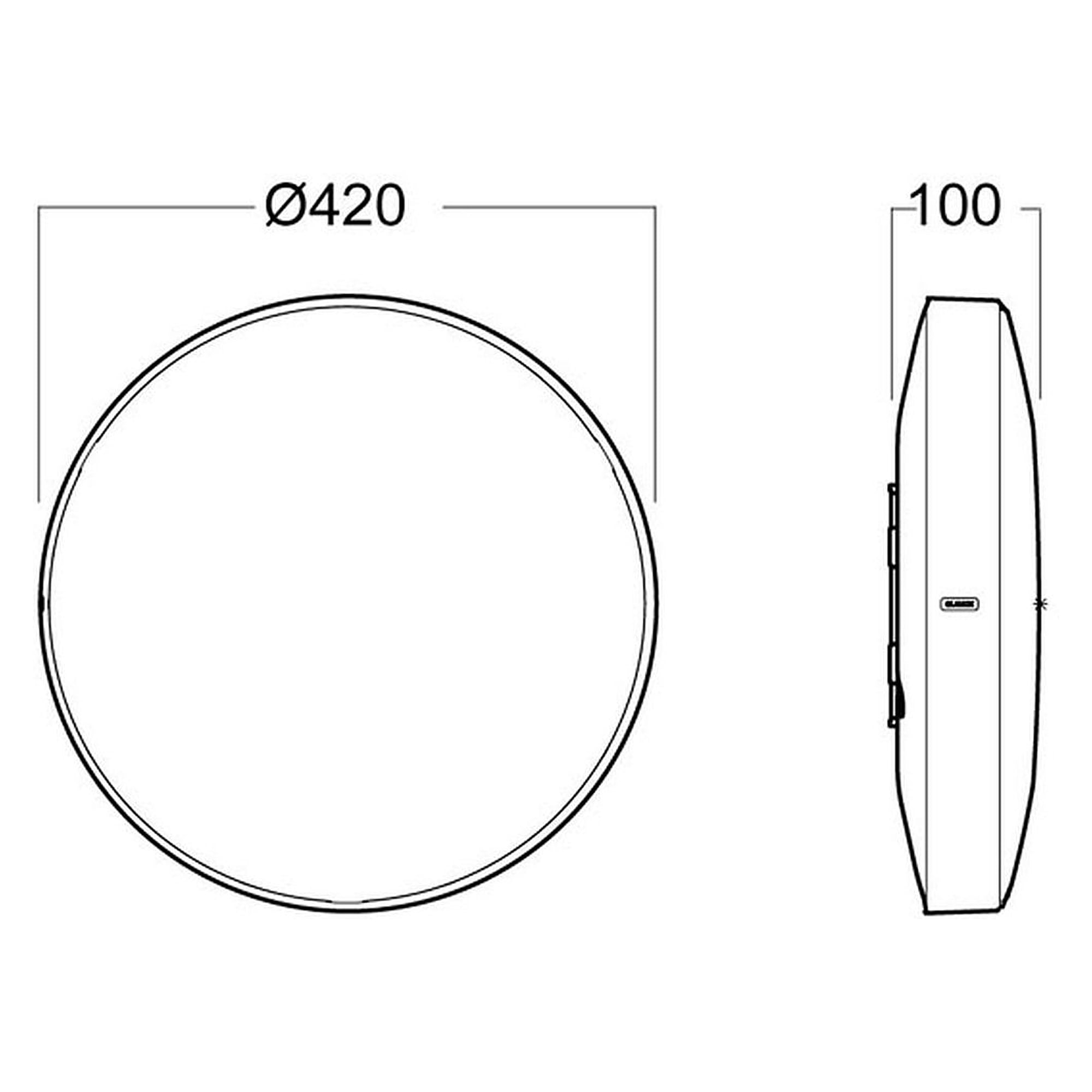 Glamox A20-S420 decorative luminaire, 2332 lm, 3000 K, switchable