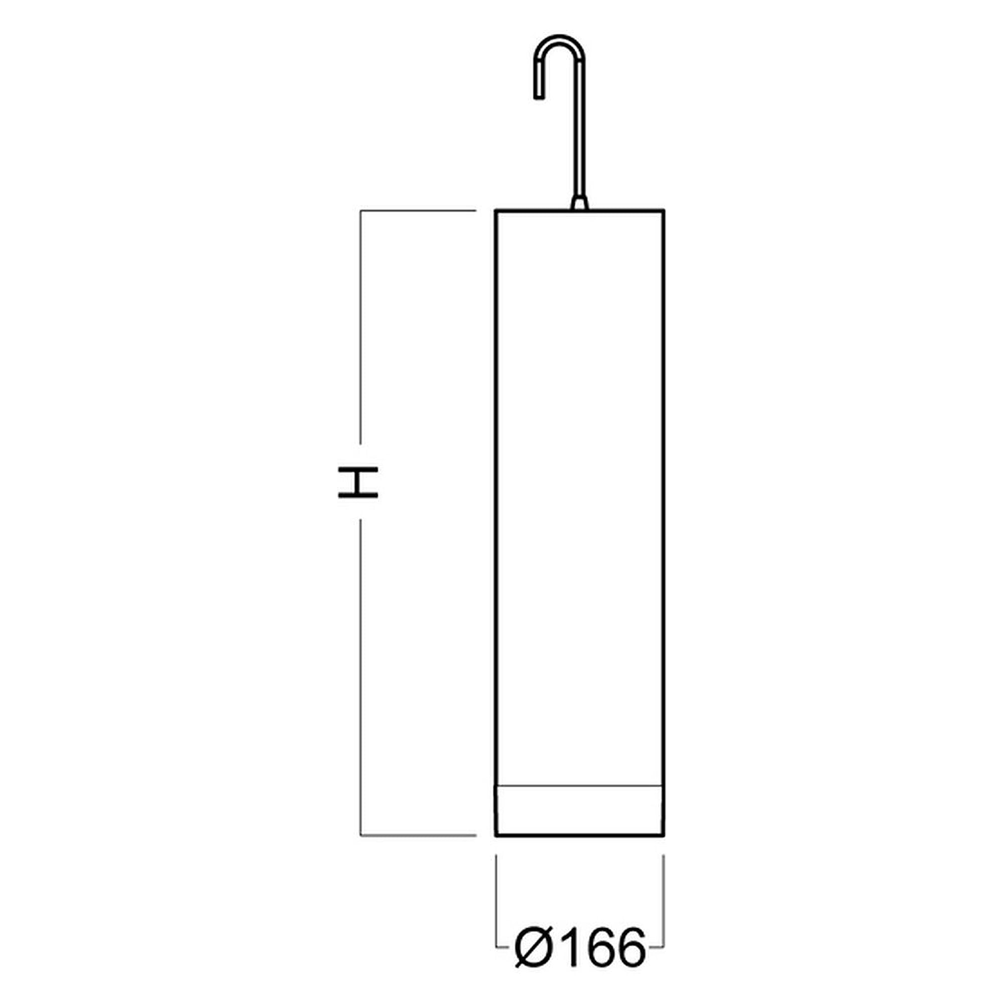 Glamox A20-P166 luminaire décoratif, 1970 lm, 3000 K, à gradation DALI