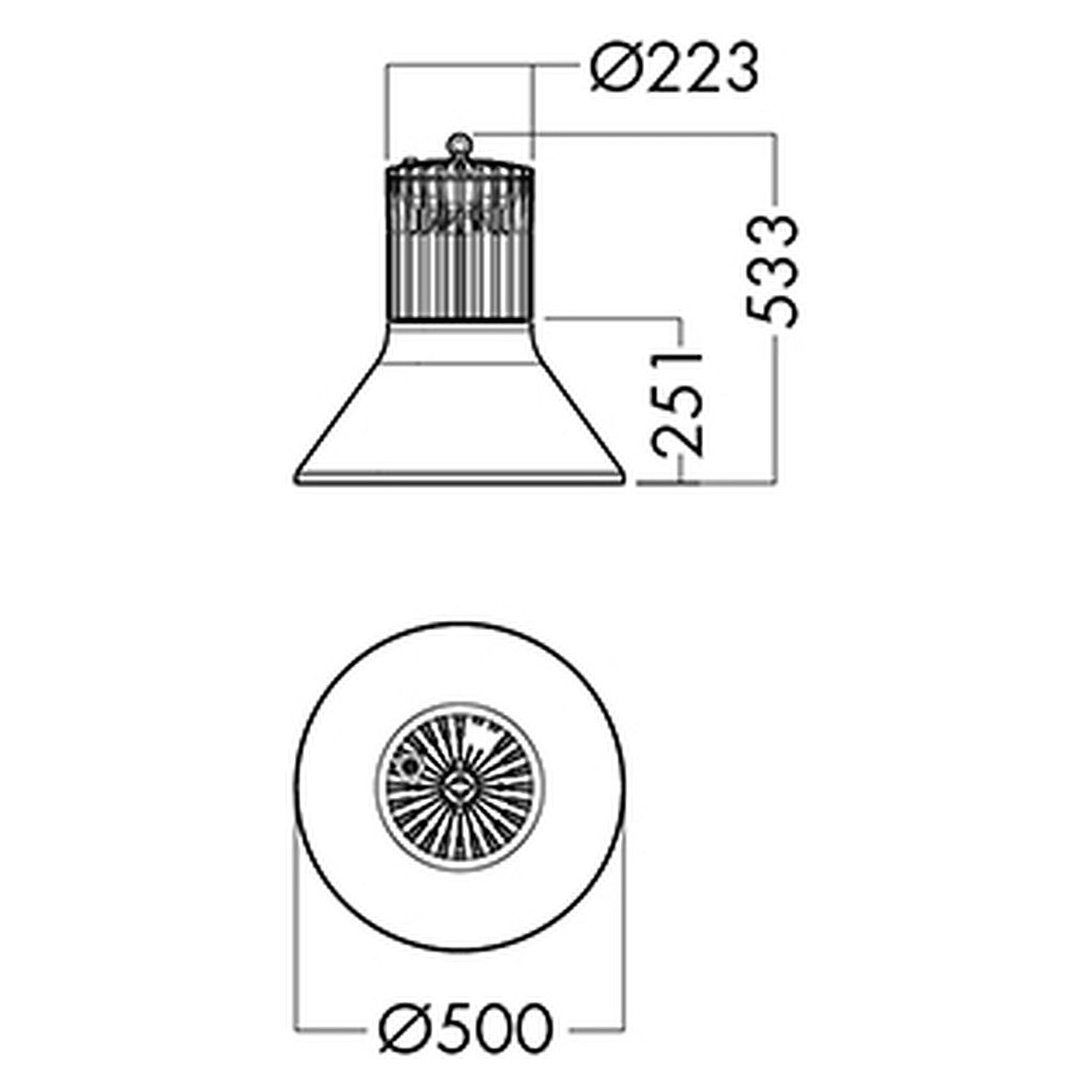 Glamox A90-P2 REFLECTOR AL WB