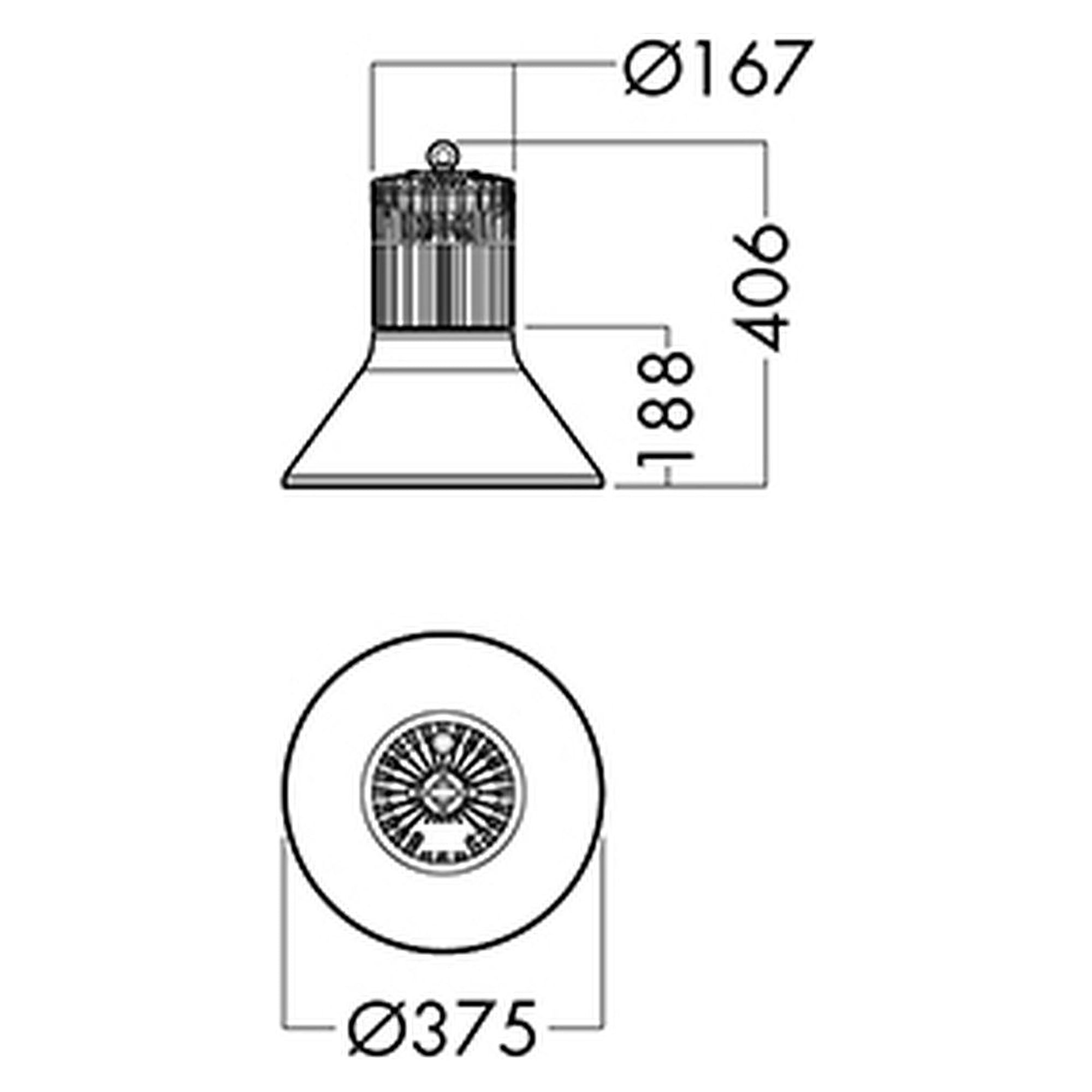 Glamox A90-P1 Dekorationsleuchte, 1104 lm, 4000 K, DALI-dimmbar