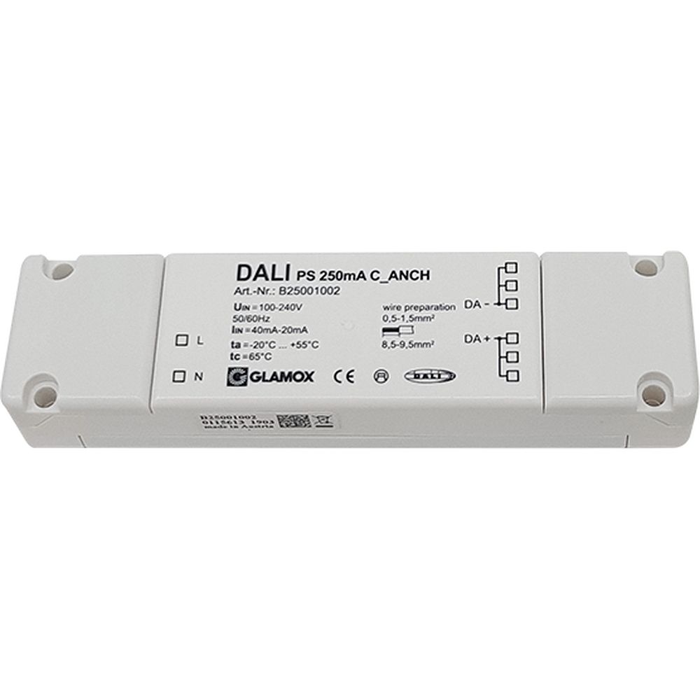 Glamox B25001002. Glamox DALI Complete LMS DALI POWER SUPPLY C_ANCH